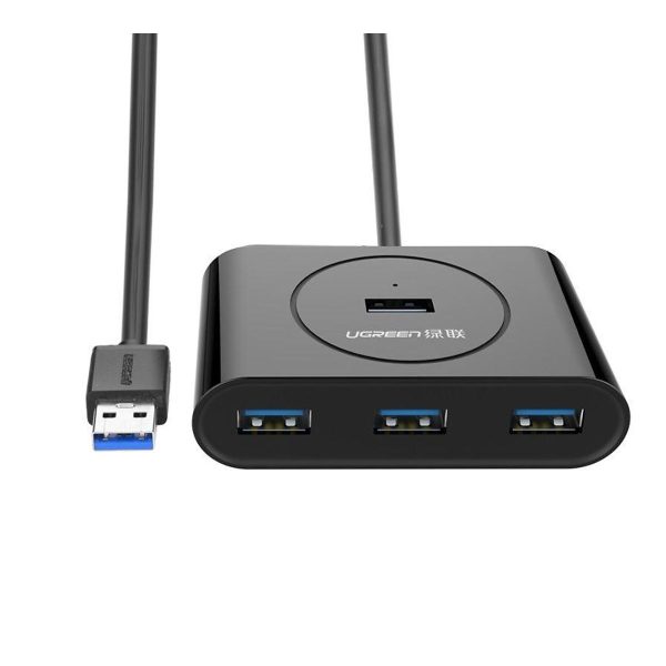Bộ Hub 4 cổng USB-A to USB 3.0 50cm Ugreen 30218 CR113, tốc độ truyền 5Gpbs, đèn báo LED