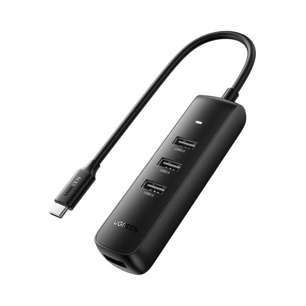 Bộ chia 4 cổng Ugreen 10916 CM416 Type-C to USB 3.0, tốc độ 5Gbps, dây dài 20cm