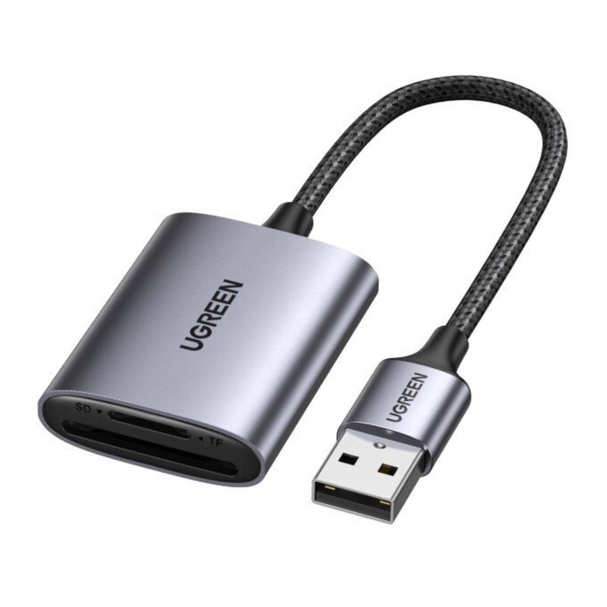 Đầu đọc thẻ chuẩn USB 3.0 Ugreen 80887 CM401 USB 3.0 to CFast 2.0, hỗ trợ SD/TF, tốc độ 5Gbps