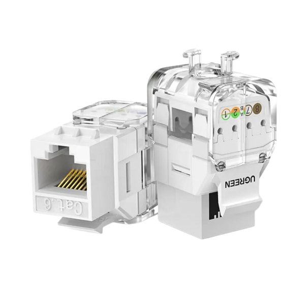 Đầu nối RJ45 âm tường cho dây mạng Cat6 Ugreen 80452