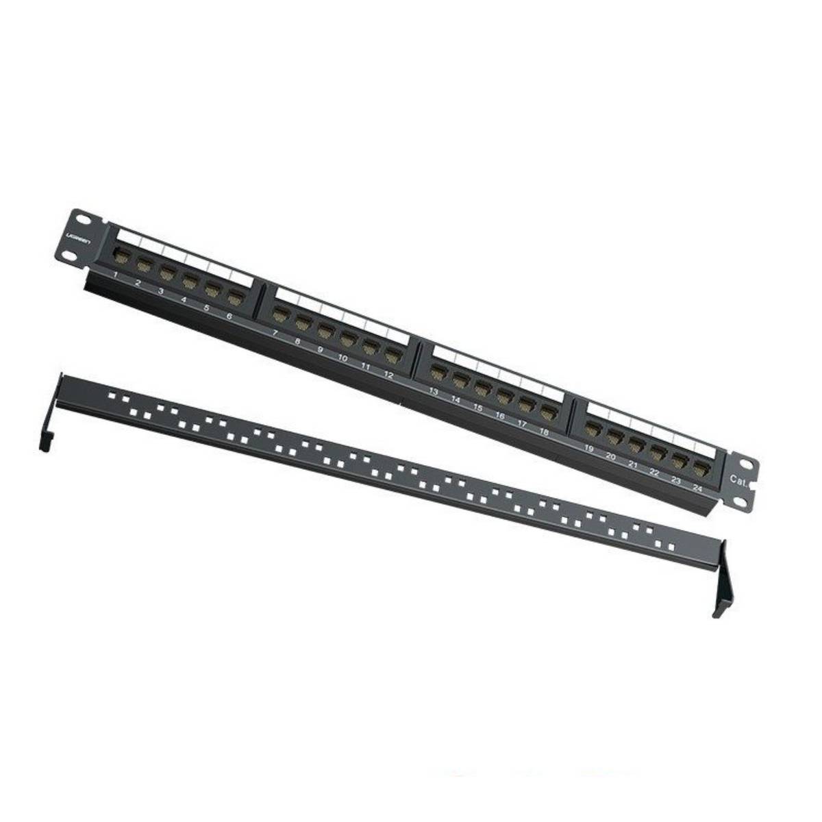 Thanh đấu nối, Patch Panel Cat 6 24 cổng moduler liền UGREEN 70423 cao cấp