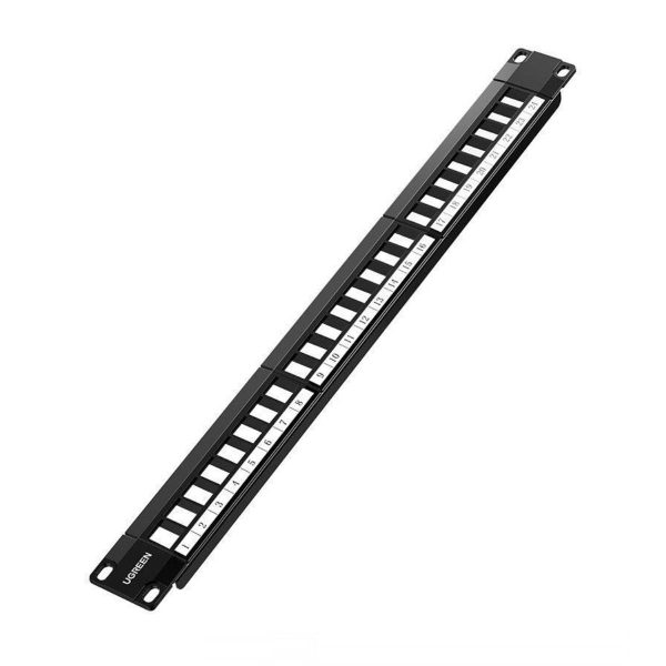 Thanh Patch Panel Utp Ethernet Cat5E và Cat6 24 cổng kim loại UGREEN NW154 80445