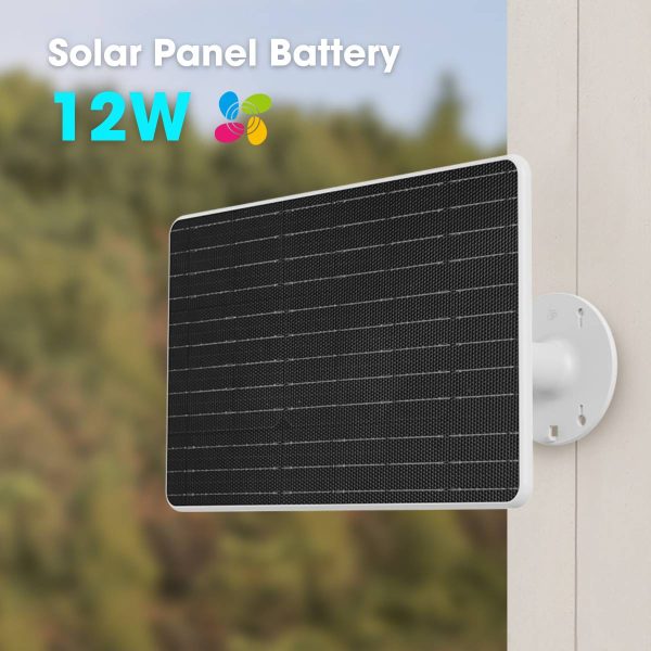 Tấm pin mặt trời có lưu trữ pin 12W Ezviz dây dài 3m, 2*USB-A + USB-C, hỗ trợ Bluetooth, tấm năng lượng 37W