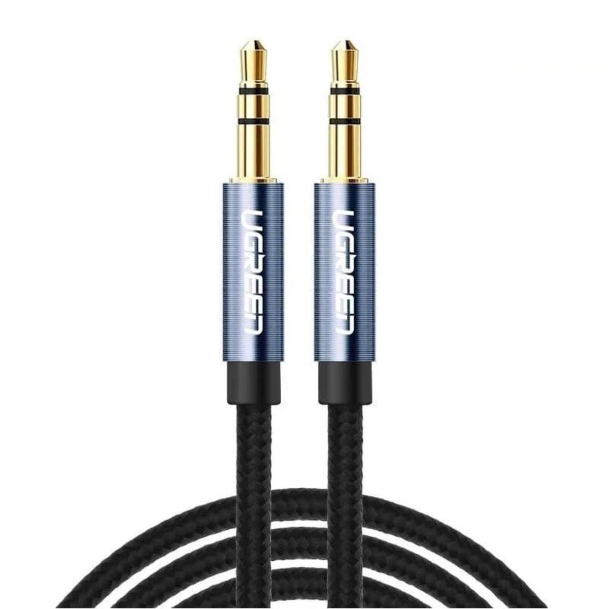 Cáp Audio AUX 3.5mm trên ô tô dài 1m chính hãng Ugreen 10685 cao cấp