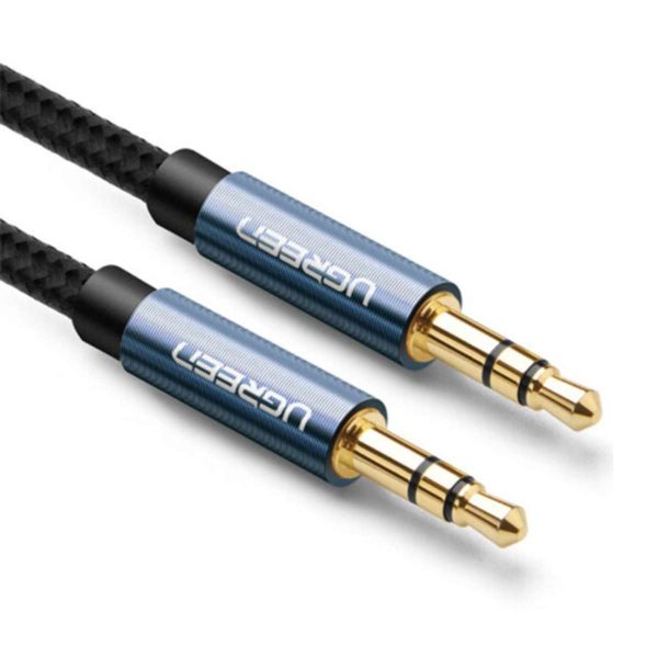 Cáp audio 3.5mm dài 5m dây bọc dù đầu bọc hợp kim Ugreen 10689 cao cấp