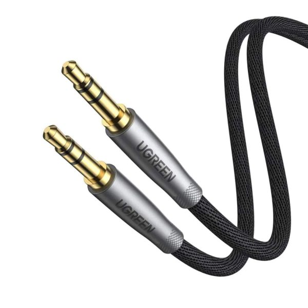 Cáp 3.5mm Male to Male Alu Case Braid Xám bạc 1met 50355