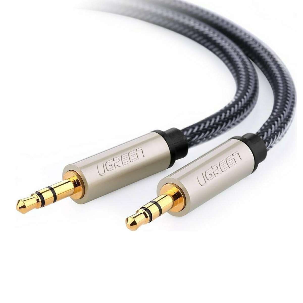 Cáp Audio AUX 3,5mm trên ô tô dài 2m chính hãng Ugreen 10604 cao cấp