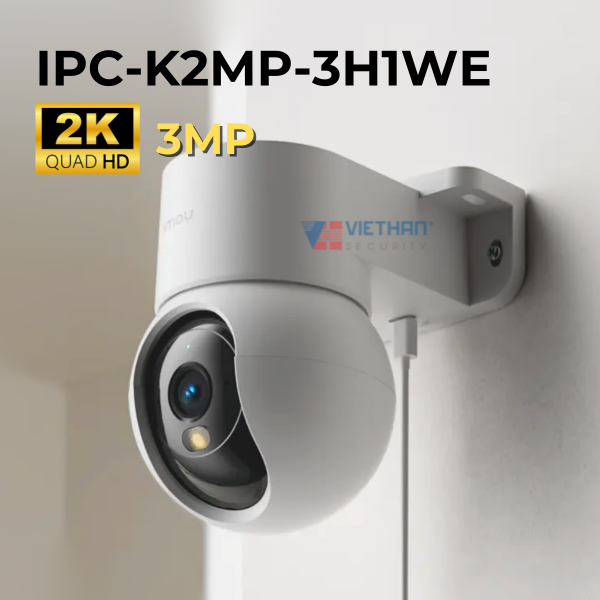Camera Ranger Mini 3MP IMOU IPC-K2MP-3H1WE trong nhà, phát hiện người, đàm thoại 2 chiều, Hỗ trợ 6 Kết nối Wifi.