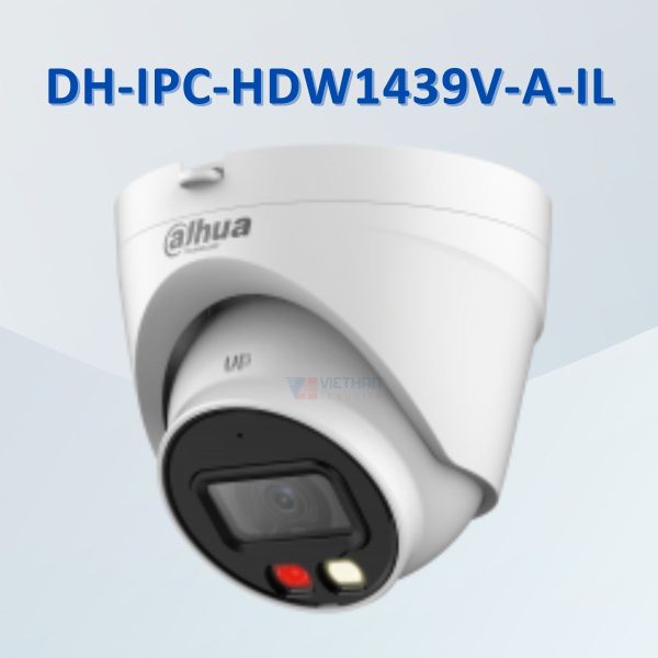 Camera IP ngoài trời ánh sáng kép 4MP DAHUA DH-IPC-HDW1439V-A-IL, hồng ngoại 30m, tích hợp mic, IP67