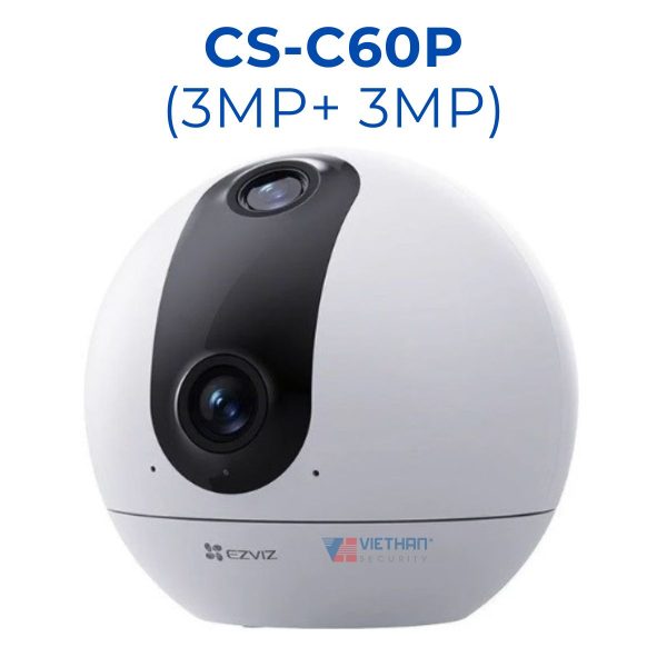 Camera Ezviz CS-C60P Ống kính kép 6Mp (3MP+3MP) wifi, đàm thoại hai chiều, theo dõi chuyển động