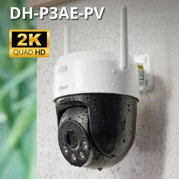 Camera Wifi 3MP DAHUA DH-P3AE-PV đèn LED, Đàm thoại 2 chiều, Còi hú, Phát hiện thông minh.