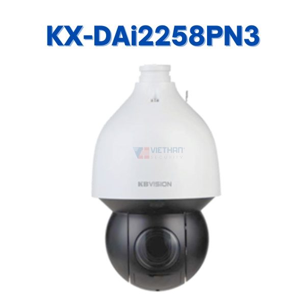Camera IP Speed Dome Hồng ngoại KBVISION KX-DAi2258PN3, 2MP, Hồng ngoại 150m, Tích hợp AI, IP67