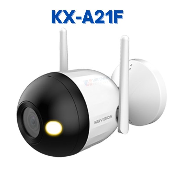 Camera IP Wifi Full Color KBVISION KX-A41F 4MP, Tích hợp MIC, Phát hiện thông minh, Đèn LED