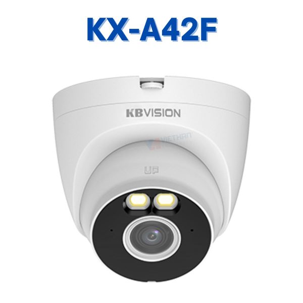 Camera IP Wifi  Dome Full Color KBVISION KX-A42F 4MP, Tích hợp MIC, Đèn LED, Phát hiện con người