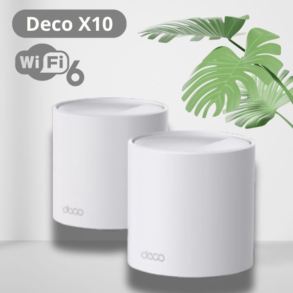 Hệ thống Mesh Wi-Fi 6 AX1500 Deco X10 (2-Pack), Kết nối nhanh, Nhiều thiết bị, Một mạng hợp nhất.