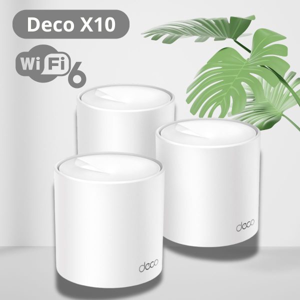 Hệ thống Mesh Wi-Fi 6 AX1500 Deco X10 (3-Pack),Kết nối nhanh, Nhiều thiết bị, Một mạng hợp nhất.