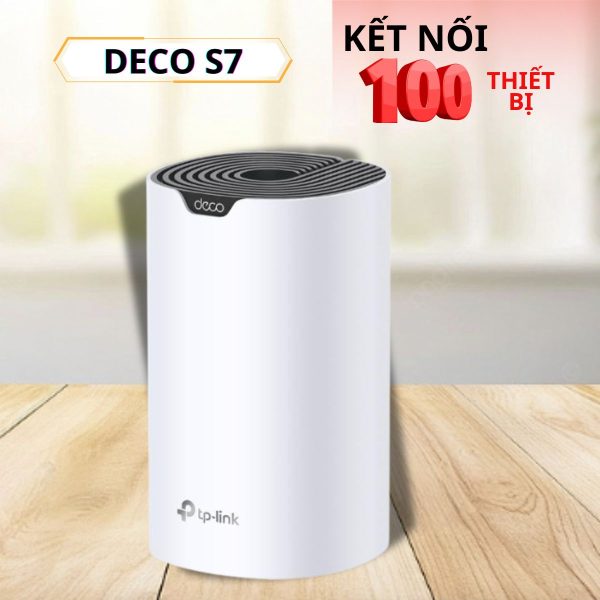 Hệ thống Wi-Fi Mesh AC1900 Deco S7 (1-Pack), Kết nối mượt mà, Phú sóng toàn diện, Dễ dàng lắp đặt.