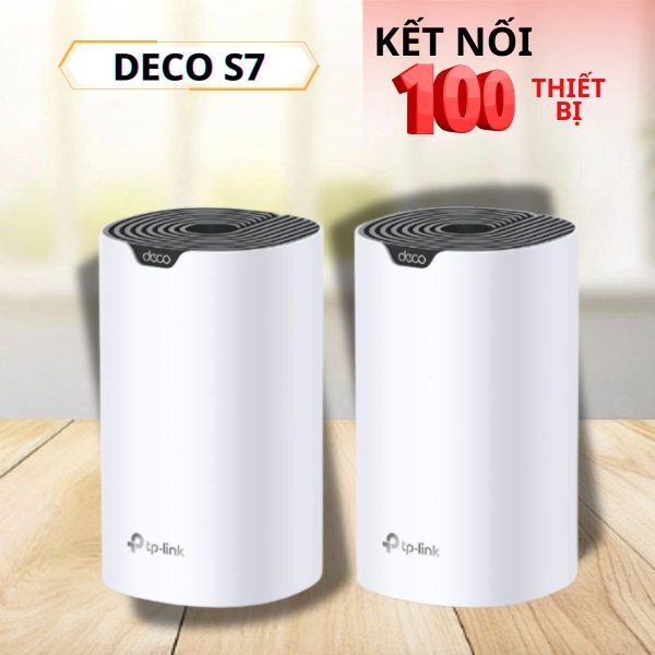 Hệ thống Wi-Fi Mesh AC1900 Deco S7 (2-Pack), Kết nối mượt mà, Phú sóng toàn diện, Dễ dàng lắp đặt.