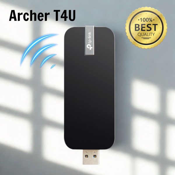 Bộ chuyển đổi USB Wi-Fi Mini Băng tần kép độ lợi cao AC1300 Archer T4U, USB 3.0, Công nghệ MU MIMO