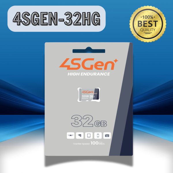 Thẻ nhớ Micro SD 4SGEN-32HG Dung lượng 32GB, Tốc độ đọc 100MB/s, Tốc độ ghi 30MB/s