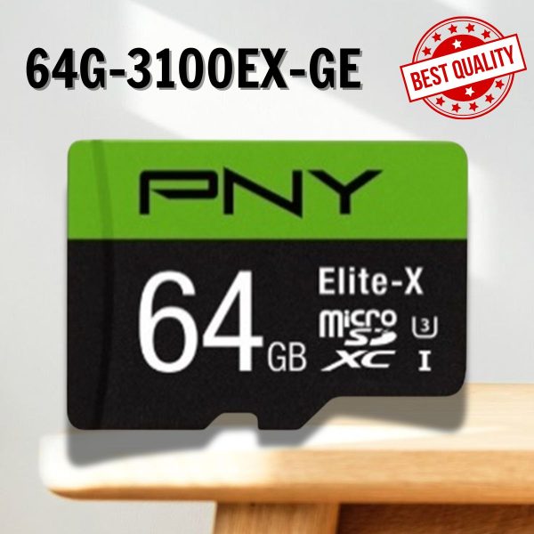 Thẻ nhớ 64GB Micro SD PNY 64G-3100EX-GE, Tốc độ đọc 100MB/s, Tốc độ ghi 60MB/s
