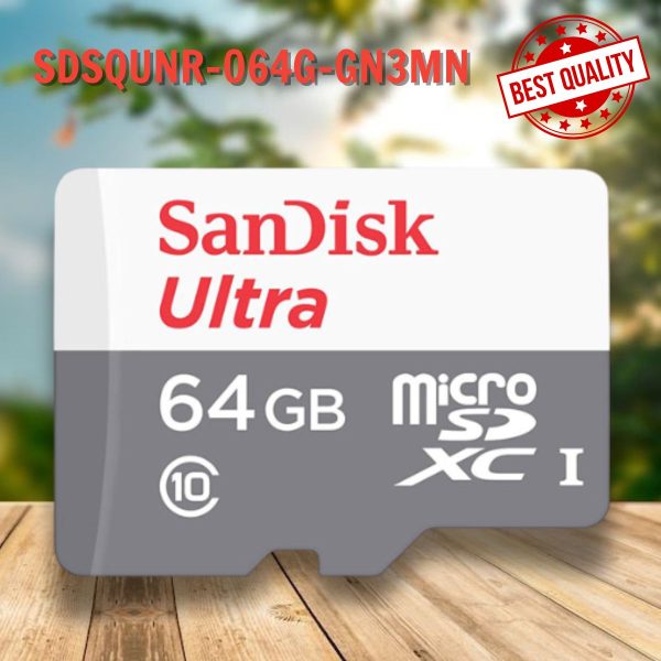 Thẻ nhớ Micro SD SanDisk 64GB SDSQUNR-064G-GN3MN Tốc độ đọc 95MB/s, Tốc độ ghi 38MB/s