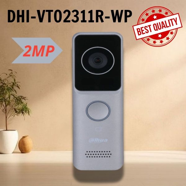 Camera chuông cửa wifi Dahua DHI-VTO2311R-WP, Độ phân giải 2MP, Góc quan sát 110°, Hỗ trợ mở khoá bằng app, Công nghệ WDR,IP65