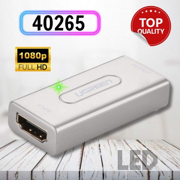 Đầu nối mở rộng HDMI Ugreen 40265, Độ phân giải 1080P, Đèn báo LED