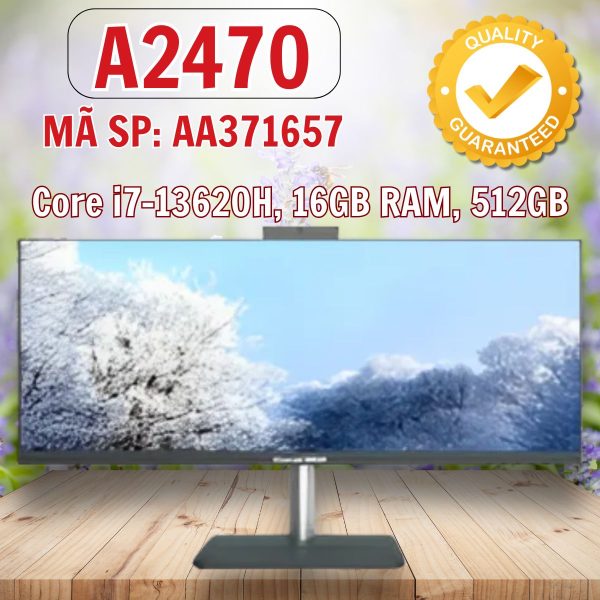Máy tính để bàn All in one Great Wall A2770 AIO AA371657 - Core i7-13620H, 16GB RAM, 512GB SSD - Màn 27" FHD - Camera 3MP, Phím chuột không dây