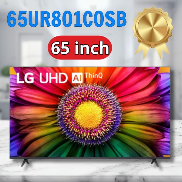 Tivi LG 65UR801C0SB – Màn hình 65 inch, Độ phân giải 4K UHD, Hỗ trợ HDR10 Pro, Điều khiển bằng giọng nói