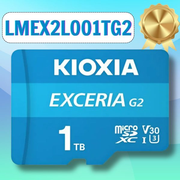Thẻ nhớ Kioxia Exceria G2 1TB microSD LMEX2L001TG2 CL10 UHS-I U3 V30 A1 4K R100 W50 w adapter