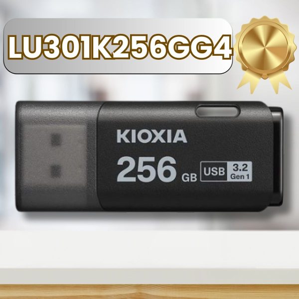 USB 256GB KIOXIA U301 USB 3.2 Gen 1. Mã LU301K256GG4 [BH 60T, Màu Đen, Made In Japan]