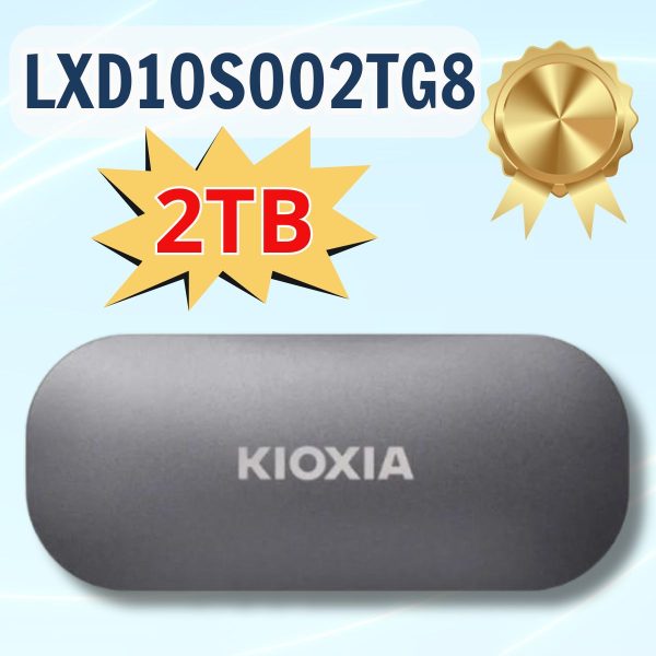 SSD Di Động 2TB KIOXIA EXCERIA PLUS PORTABLE LXD10S002TG8 USB 3.2 Gen 2 R1050 W1000. BH 36T [Kim Loại]