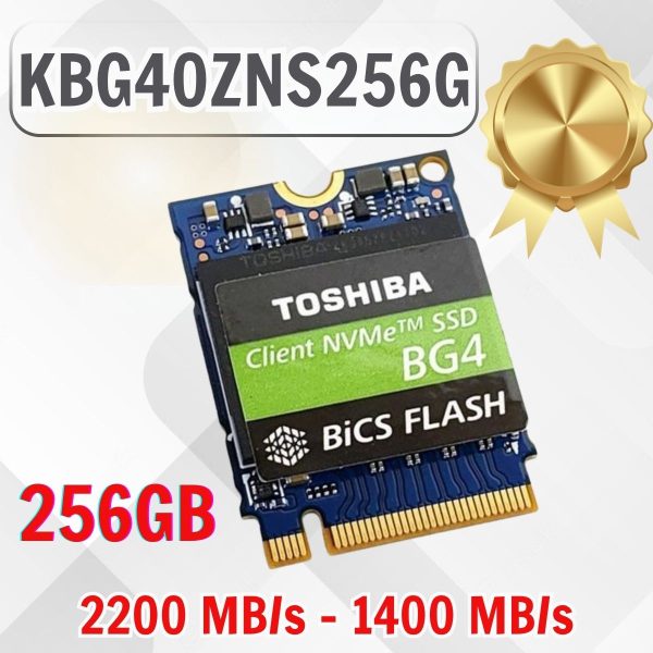 SSD NVMe 256GB KIOXIA BG4 KBG40ZNS256G Gen3x4 R2200 W1400. BH 36T [BULK, 2230]