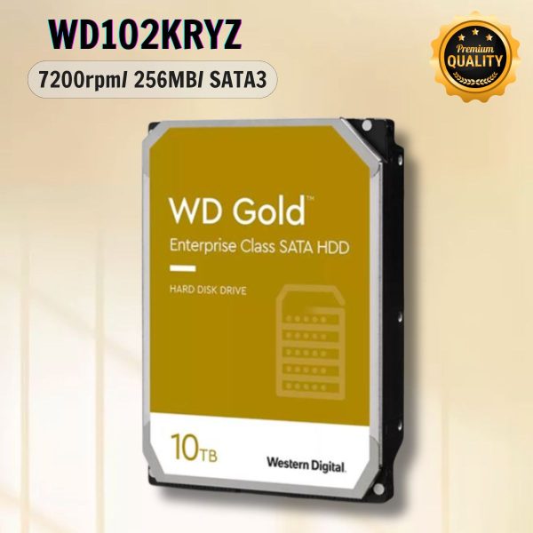 Ổ cứng server Western Digital Enterprise Gold 10TB WD102KRYZ 3.5"/Sata3/256MB/7200RPM