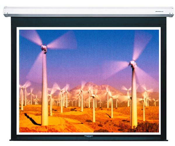 Màn chiếu điện 170 inch APOLLO, DALITE có Remote, màn lớn không bị nối, tỷ lệ 1:1