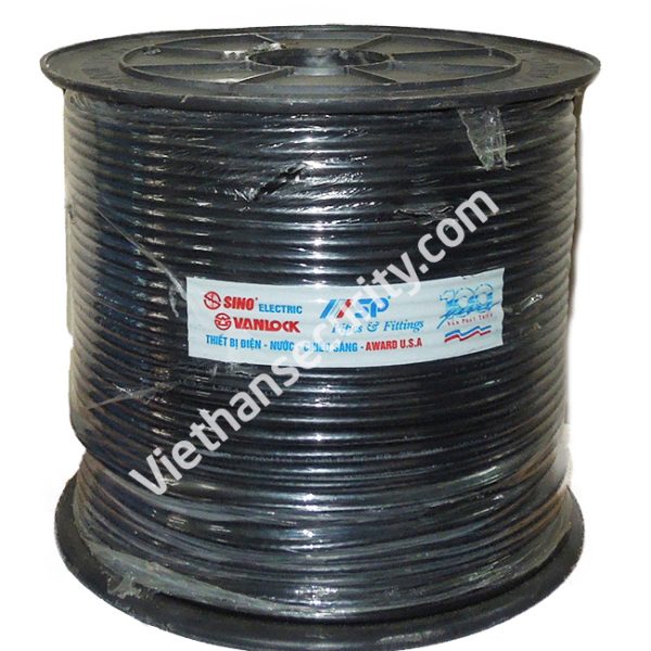 Cáp đồng trục SINO 5C-FB lõi đồng nguyên chất, 96 sợi mát chuyên dùng cho camera TVI, AHD, CVI, Analog hình ảnh đi xa 600M(Cuộn 305M)