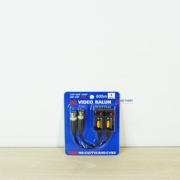 Video Balun UTP 5MP hỗ camera AHD/CVI/TVI khoảng cách lên tới 600m