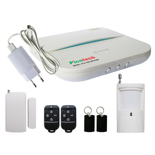 Báo trộm không dây Picotech PCA-7000 WIFI/GSM 32 vùng, Giám sát tình trạng Đóng/Mở cửa
