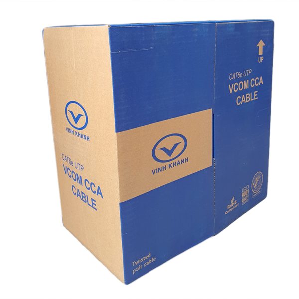 Cáp mạng VCOM Cat6 UTP CCA vỏ PVC (cuộn 305M)