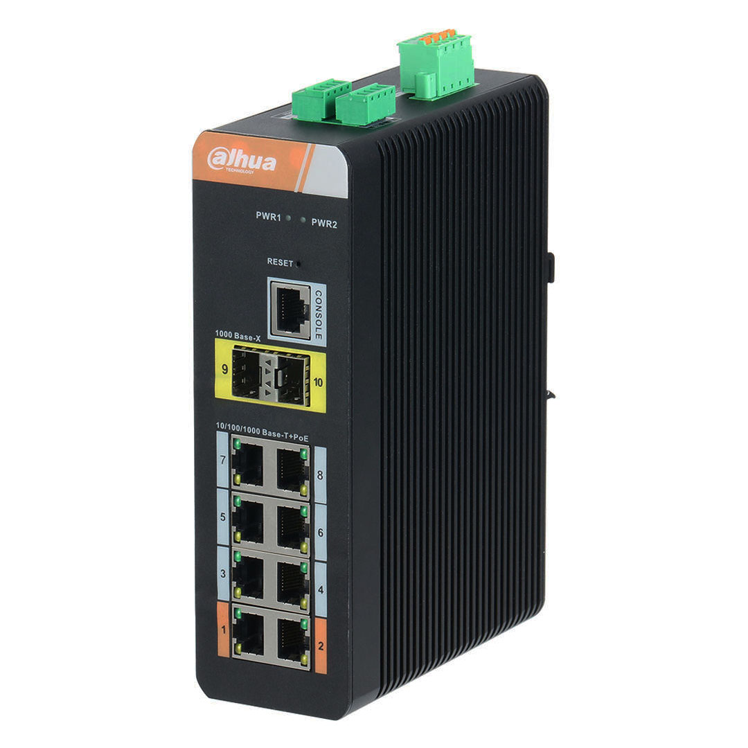 Thiết bị mạng HUB - SWITCH POE Dahua DH-PFS4210-8GT-DP (công nghiệp)