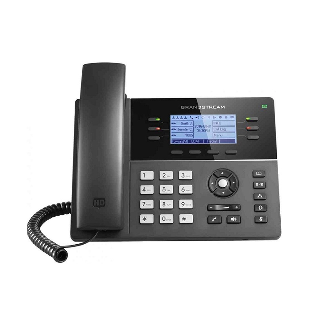 Điện thoại IP wifi để bàn Grandstream GXP1760W (2 cổng 10/100/1000 Mbps, có PoE)