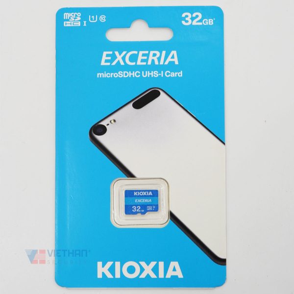 Thẻ nhớ 32GB MicroSDHC Kioxia tốc độ 100MB/s Class 10