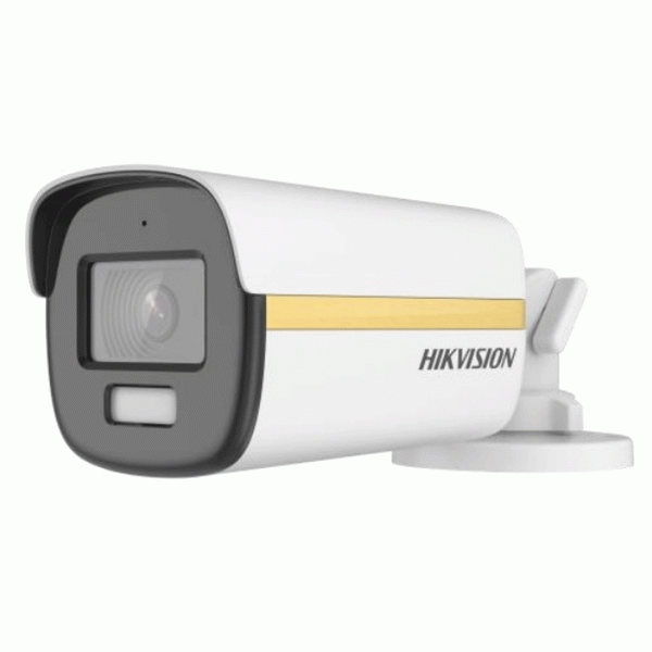 Camera quan sát analog HD Hikvision DS-2CE12DF3T-FS (Camera ColorVu, 2MP, hồng ngoại 40m, vỏ sắt, tích hợp micro thu âm, màu sắc 24/7)