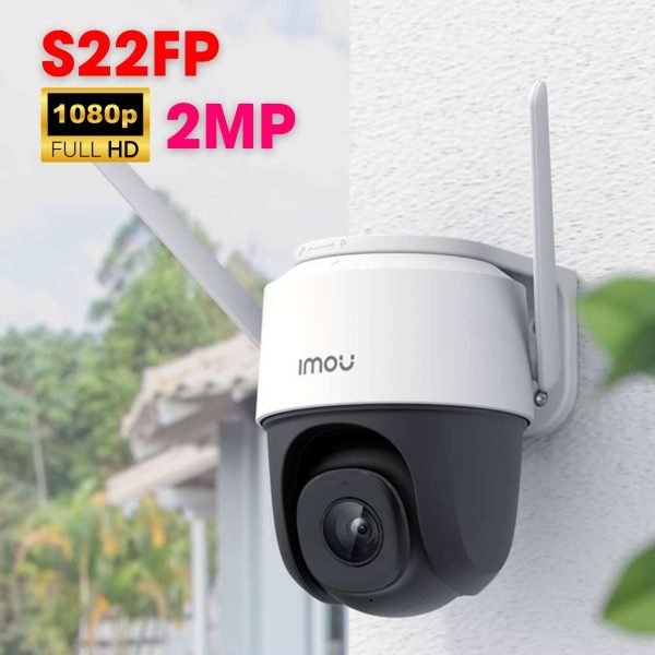 Camera ngoài trời 360 IMOU IPC-S22FP 2MP kết nối Wifi, đàm thoại 2 chiều, tích hợp wifi Hotspot