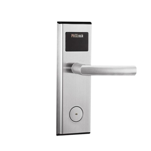 Khóa khách sạn thẻ từ TM08, chìa khóa cơ PHGLock RF8106 tích hợp chốt an toàn