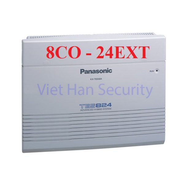 Tổng đài Panasonic KX-TES824 cầu hình 8 trung kế vào 24 máy nhánh ra