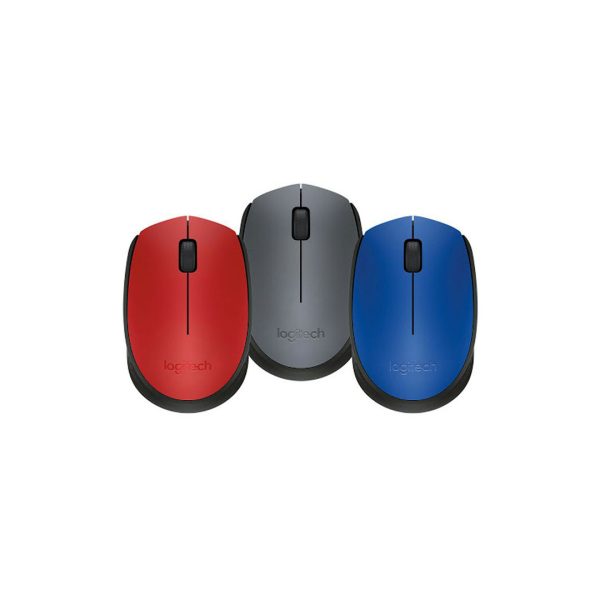 Chuột máy tính Logitech M171 (Grey, Blue, Red)