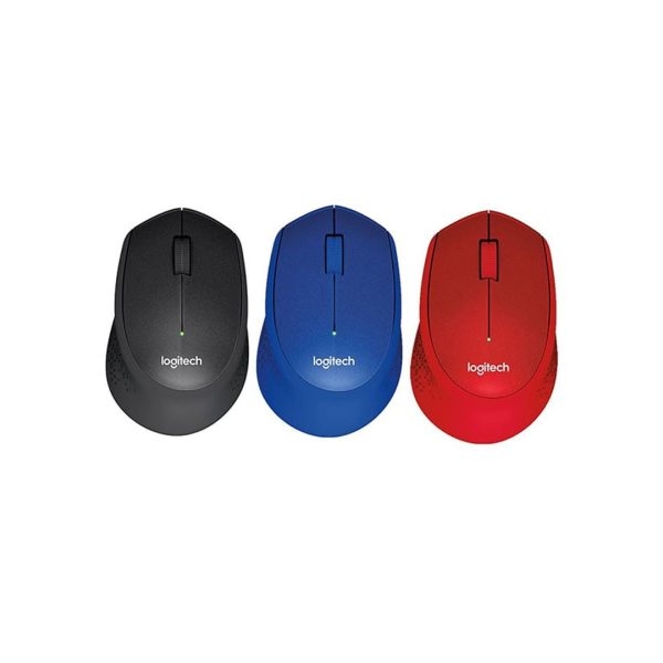 Chuột máy tính Logitech M331 (Black, Blue, Red)