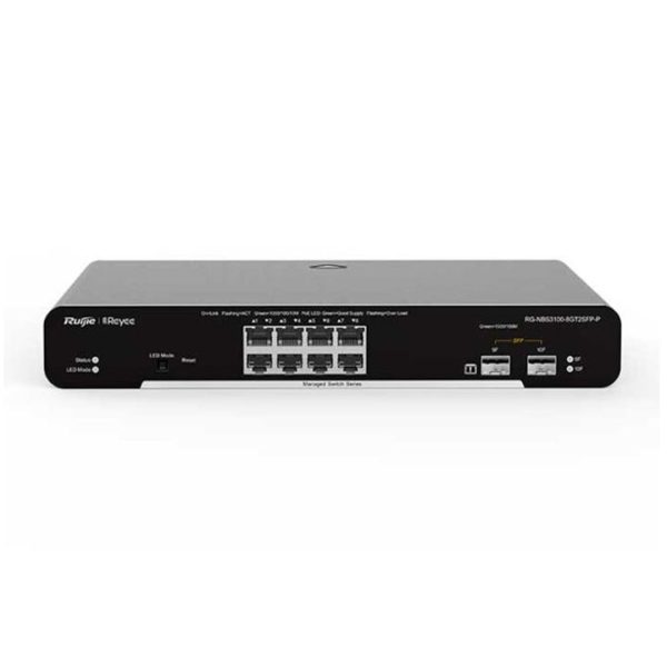 Thiết bị mạng HUB Switch RUIJIE REYEE RG-NBS3100-8GT2SFP-P (8 cổng 10/100/1000BASE-T PoE/PoE)